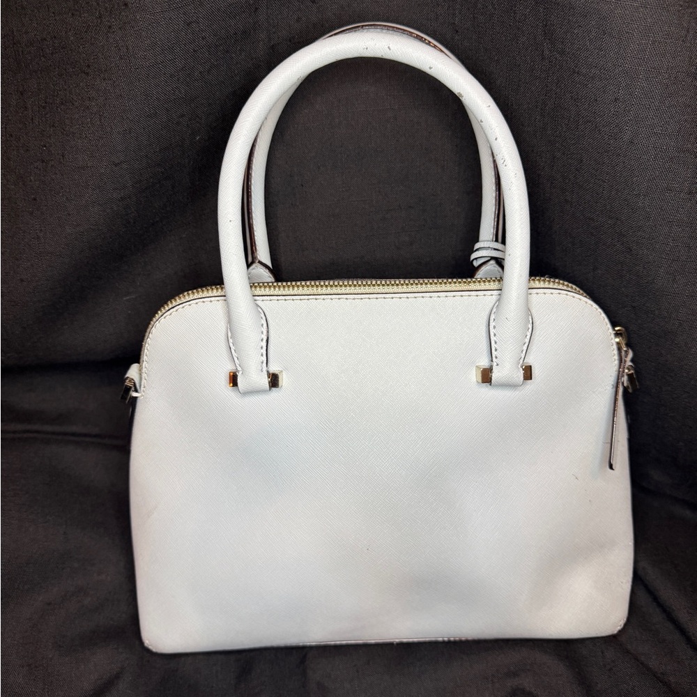 Kate Spade Light Blue Satchel w/ Crossbody Strap - Picture 11 of 12
